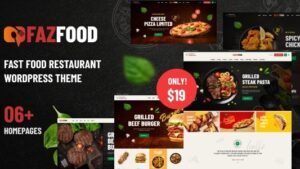 Fazfood (v1.1.3) Fast Food Restaurant WordPress Theme