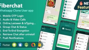 Fiberchat (v2.0.14) Whatsapp Clone Full Chat & Call App | Android & iOS Flutter Chat app
