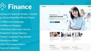 Finance (v1.4.3) Business & Financial, Broker, Consulting, Accounting WordPress Theme