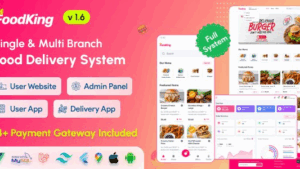Fixed* FoodKing (v2.5) Restaurant Food Delivery System with Admin Panel & Delivery Man App | Restaurant POS