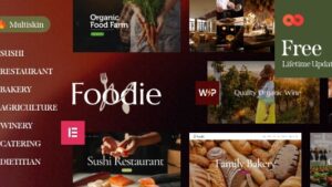 Foodie (v1.9.0) Food & Wine Elementor Multiskin WordPress Theme