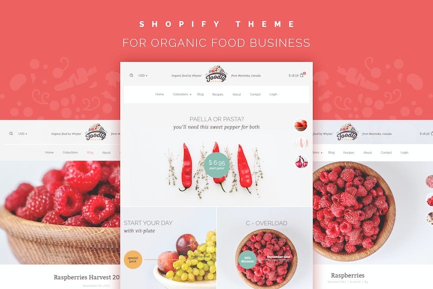Foodly v1.8.6 One-Stop Food Shopify Theme