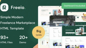 Freeio – Freelance Services Marketplace & Job Board HTML Template