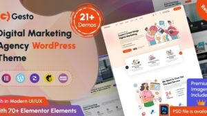 Gesto (v1.0.5) Digital Marketing Agency WordPress Theme