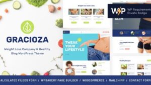 Gracioza (v1.0.14) Weight Loss Company & Healthy Blog WordPress Theme