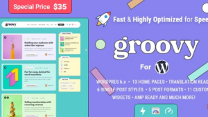 Groovy (v2.3.0) Modern & Lightweight Blog for WordPress [Activated]