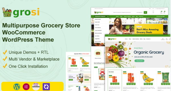 Grosi (v1.1.9) Grocery Store WooCommerce WordPress Theme WooCommerce Theme