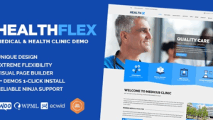 HEALTHFLEX v2.7.5 Doctor Medical Clinic & Health WordPress Theme