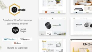 Hanata (v1.2.5) Marketplace WooCommerce Furniture Theme