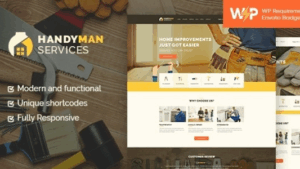 Handyman (v1.4.7) Construction and Repair Services Building WordPress Theme