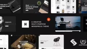 Heli (v6.3.1) Minimal Creative Black and White WordPress Theme