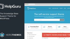 HelpGuru (v1.7.3) A Self-Service Knowledge Base WordPress Theme