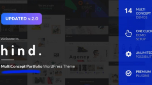 Hind (v2.4.4) Multi-Concept Portfolio & Photography WordPress Theme