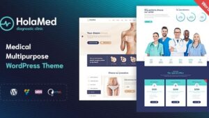 HolaMed (v1.8.2) Medical Diagnostic & Plastic Surgery Clinic WordPress Theme