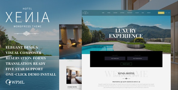 Hotel Xenia (v2.7.6) Resort & Booking WordPress Theme