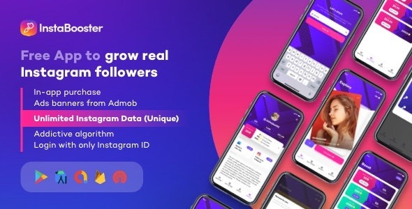 InstaBooster (v1.1) Free App to grow real Instagram followers, likes and views for Android