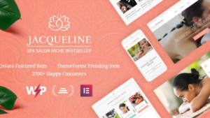 Jacqueline (v2.18.0) Spa & Massage Salon Beauty WordPress Theme + Elementor (Activated - NFIX)