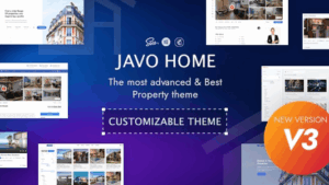 Javo Home (3.2.1) Real Estate, Property WordPress Theme [Activated]