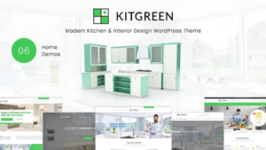 KitGreen (v3.0.9) Modern Kitchen & Interior Design WordPress Theme