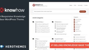 KnowHow (v1.1.20) A Knowledge Base WordPress Theme