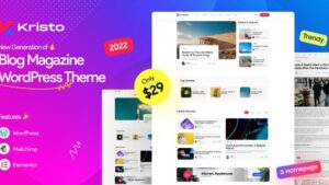 Kristo (v2.4) Modern Magazine WordPress Theme