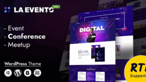 La Evento (v1.2.0) An Organized Event WordPress Theme