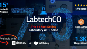 LabtechCO (v7.4) Laboratory & Science Research WordPress Theme