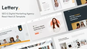 Lettery (v1.0.0) React Agency Portfolio NextJS Template