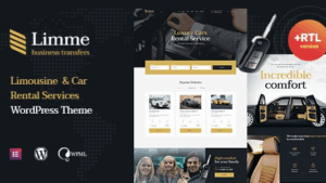 Limme (v1.2.4) Limousine Transfers & Car Dealer WordPress Theme + RTL [Activated]