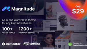 Magnitude (v1.0.2) Multi-Purpose Elementor Website & eCommerce Builder WordPress Theme