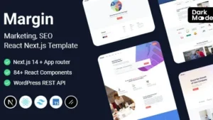 Margin (v1.0.0) Marketing SEO Next.js React Template + Headless WordPress