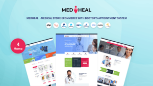 Medheal (v1.6) Medical store eCommerce with doctor appointment system