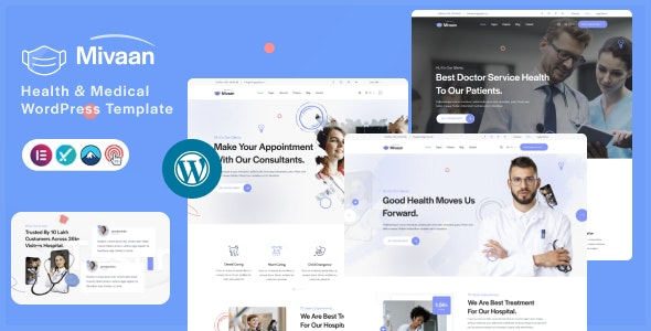 Mivaan (v1.0) Health & Medical WordPress Theme