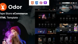 Odor v1.0.0 Vape Store eCommerce HTML Template
