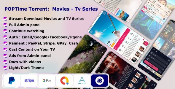 POPTime v1.0.0 Torrent App Movies – TV Series – Cast system