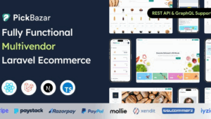 Pickbazar (v11.10.2) Laravel Multivendor Ecommerce with React, Next Js, GraphQL & REST API