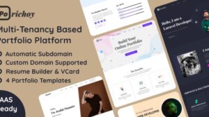 Porichoy v1.7 - resume builder, portfolio vCard (SAAS)