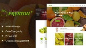Preston (v1.1.9) Fruit Company & Organic Farming WordPress Theme