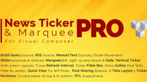 Pro News Ticker & Marquee for Visual Composer (v1.3.2)