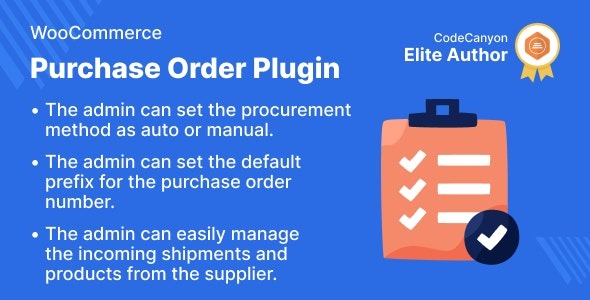 Purchase Order Plugin for WooCommerce (v1.1.1)