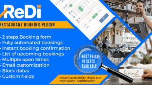 ReDi (v22.0919) Restaurant Booking plugin for WordPress