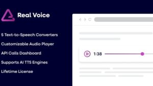 Real Voice v1.26 AI Text to Speech Plugin for WordPress