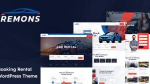 Remons (v1.2.8) Booking Rental Theme WordPress