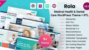 Rola (v3.1) Medical Health & Dental Care WordPress Theme