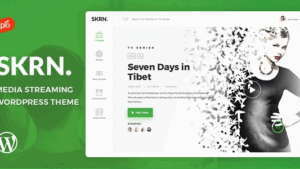 SKRN (v5.9) Media Streaming App WordPress Theme