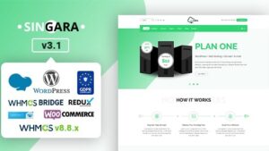 Singara v.3.1 Multipurpose Hosting with WHMCS WordPress Themes
