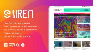 Siren (v2.2.6) News Magazine Elementor WordPress Theme