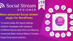 WP Social Stream Designer v1.1.9
