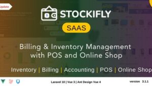 Stockifly SAAS (v3.1.2) Billing & Inventory Management with POS and Online Shop