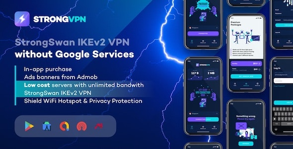 StrongVPN (v3.1) StrongSwan IKEv2 VPN stable & free VPN proxy for Android